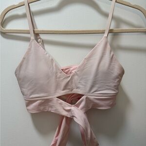 Lululemon Athletica Pink Ballet Wrap Bra
